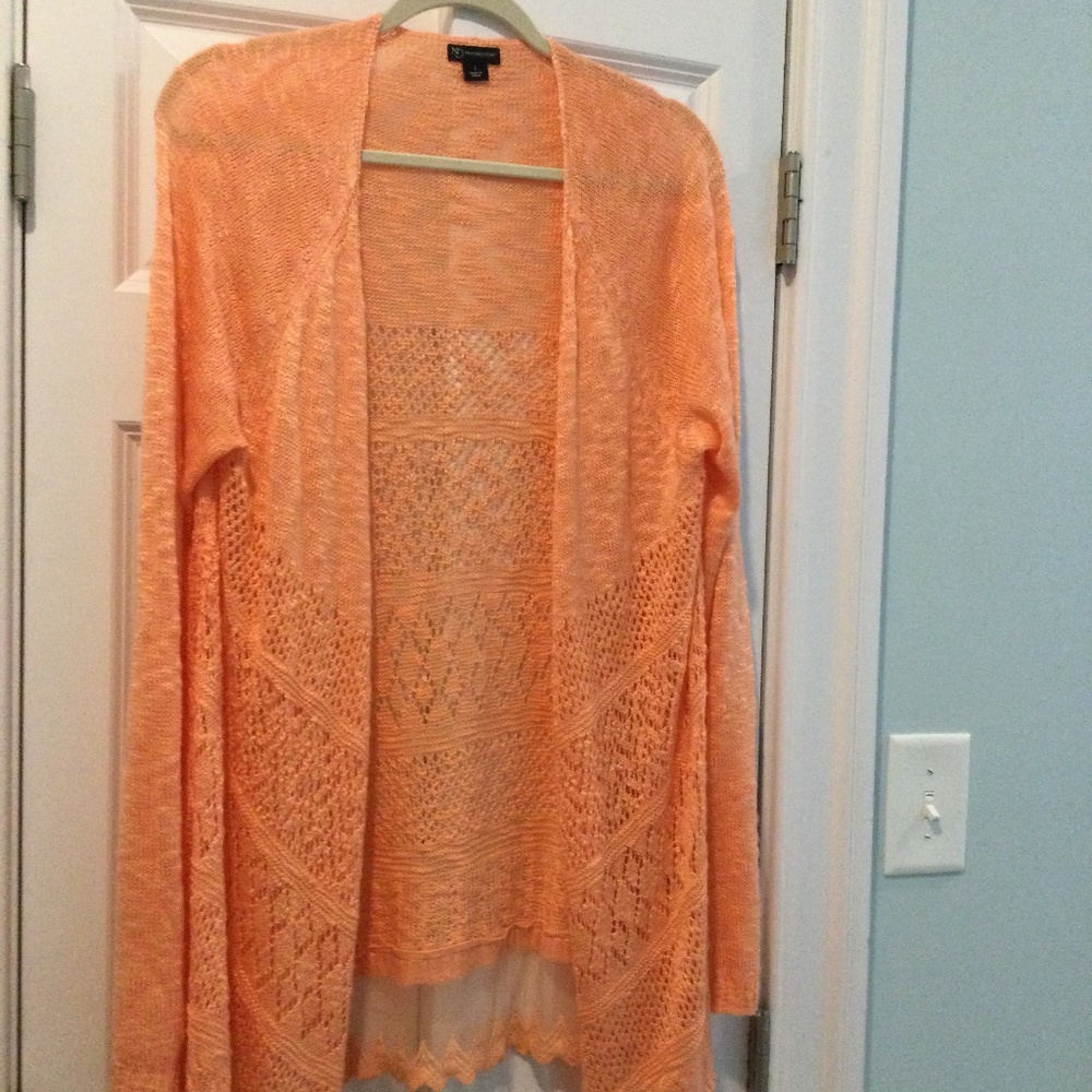 Beautiful Apricot light weight Sweater with Lace